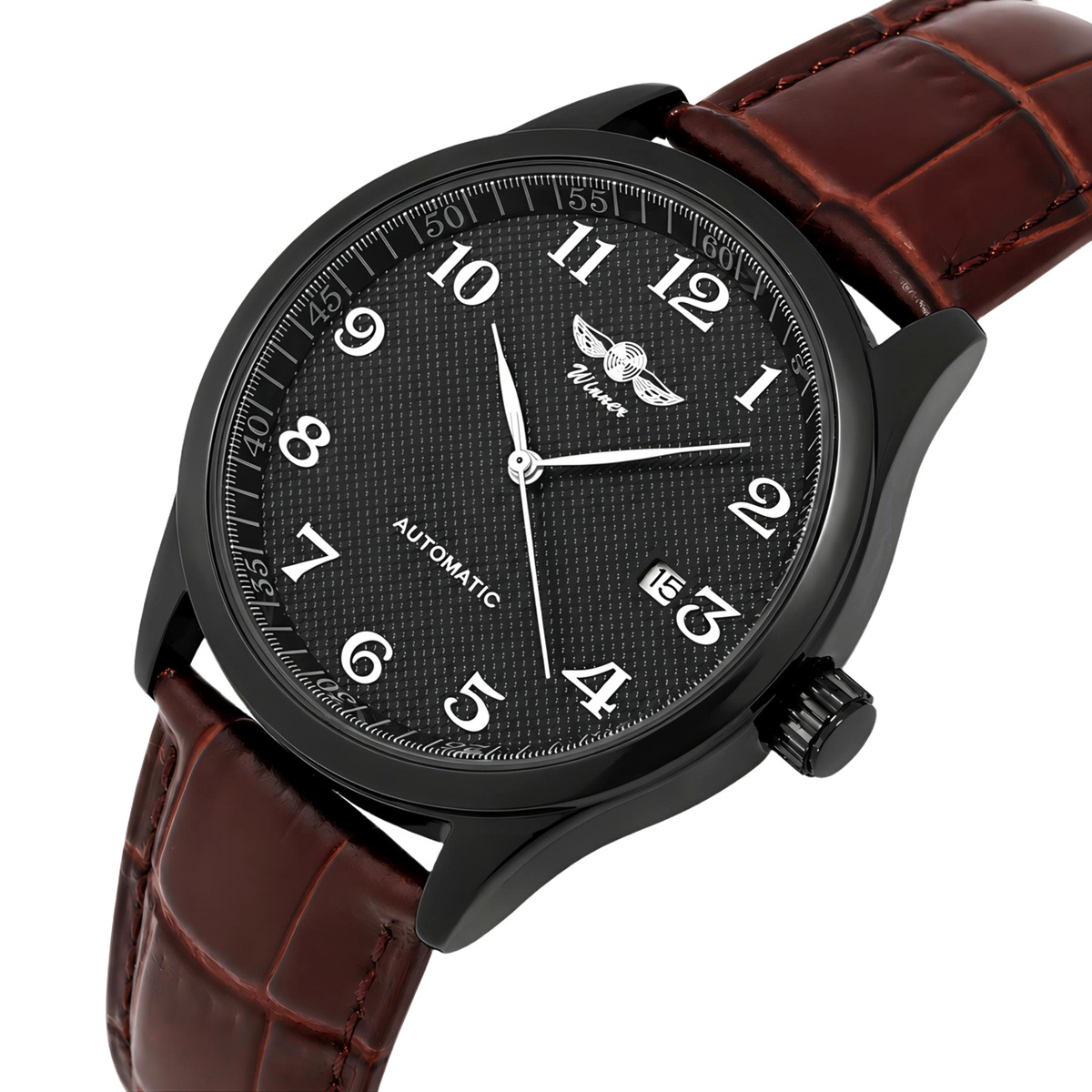 Winner Handsome Black Leather, 2 ремінці