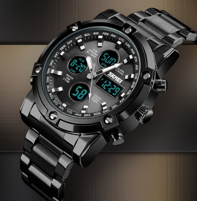 Купити Skmei Molot Sport Black, 2 ремінці