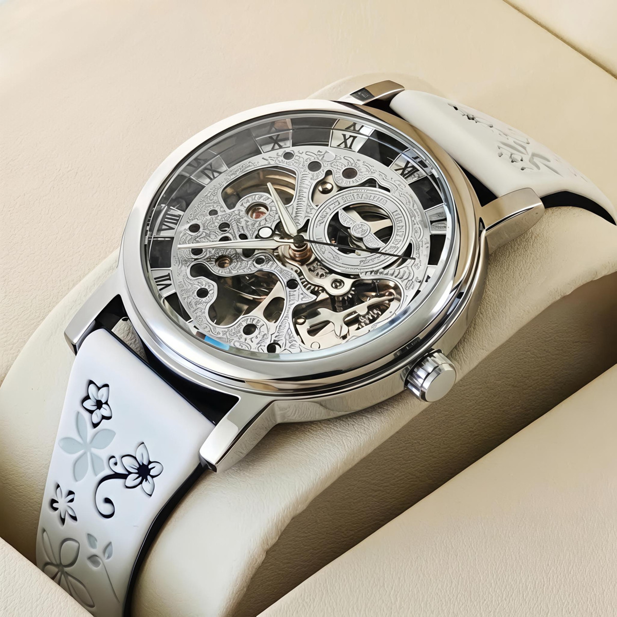 Купити Winner Silver White Flower, 2 ремінці
