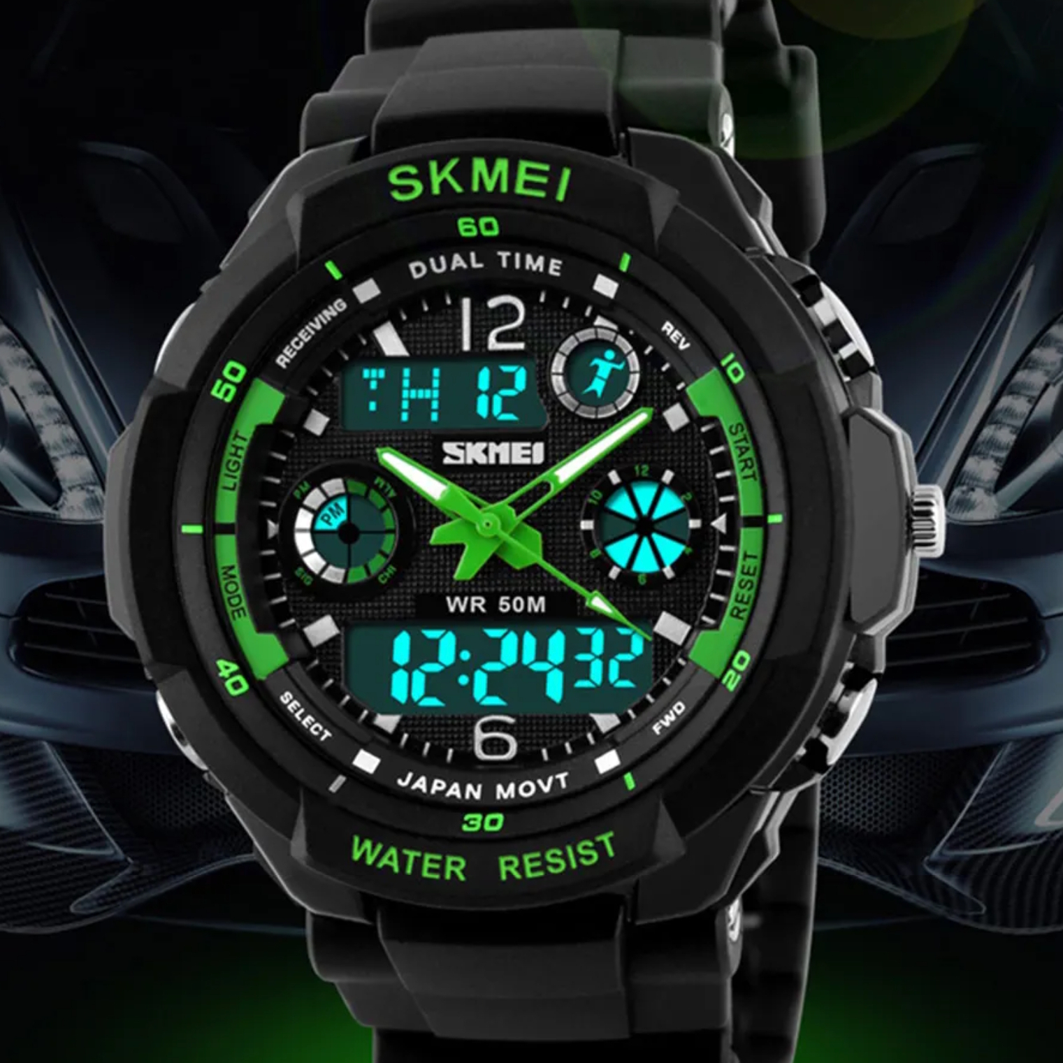 Купити Skmei S-Shock Green 0931