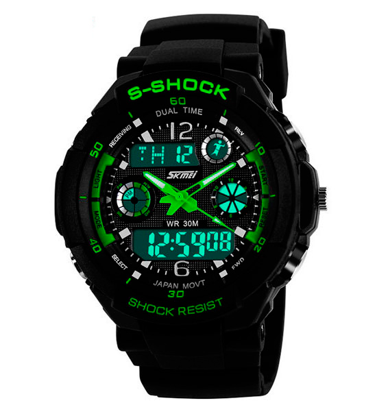 Купити Skmei S-Shock Green 0931