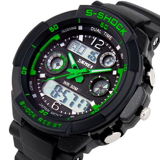 Купити Skmei S-Shock Green 0931