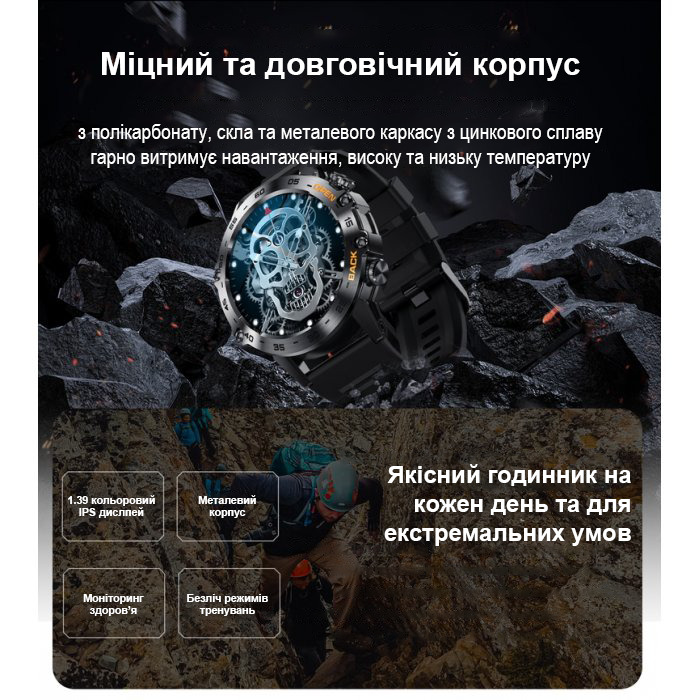 Купити Smart Delta K52 Black, 2 ремінці