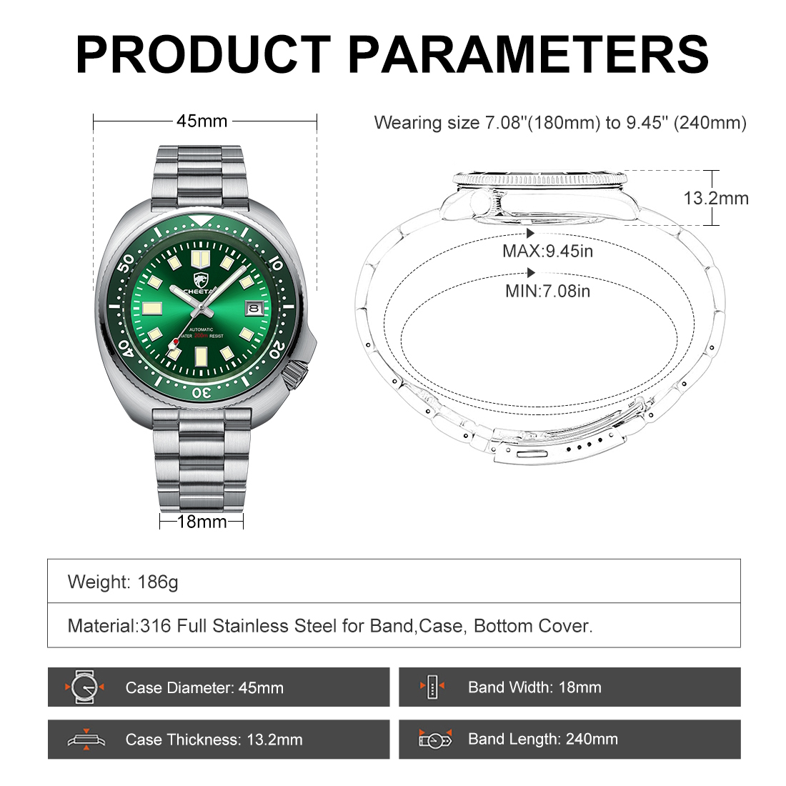 Купити Cheetah Diver 20 Bar