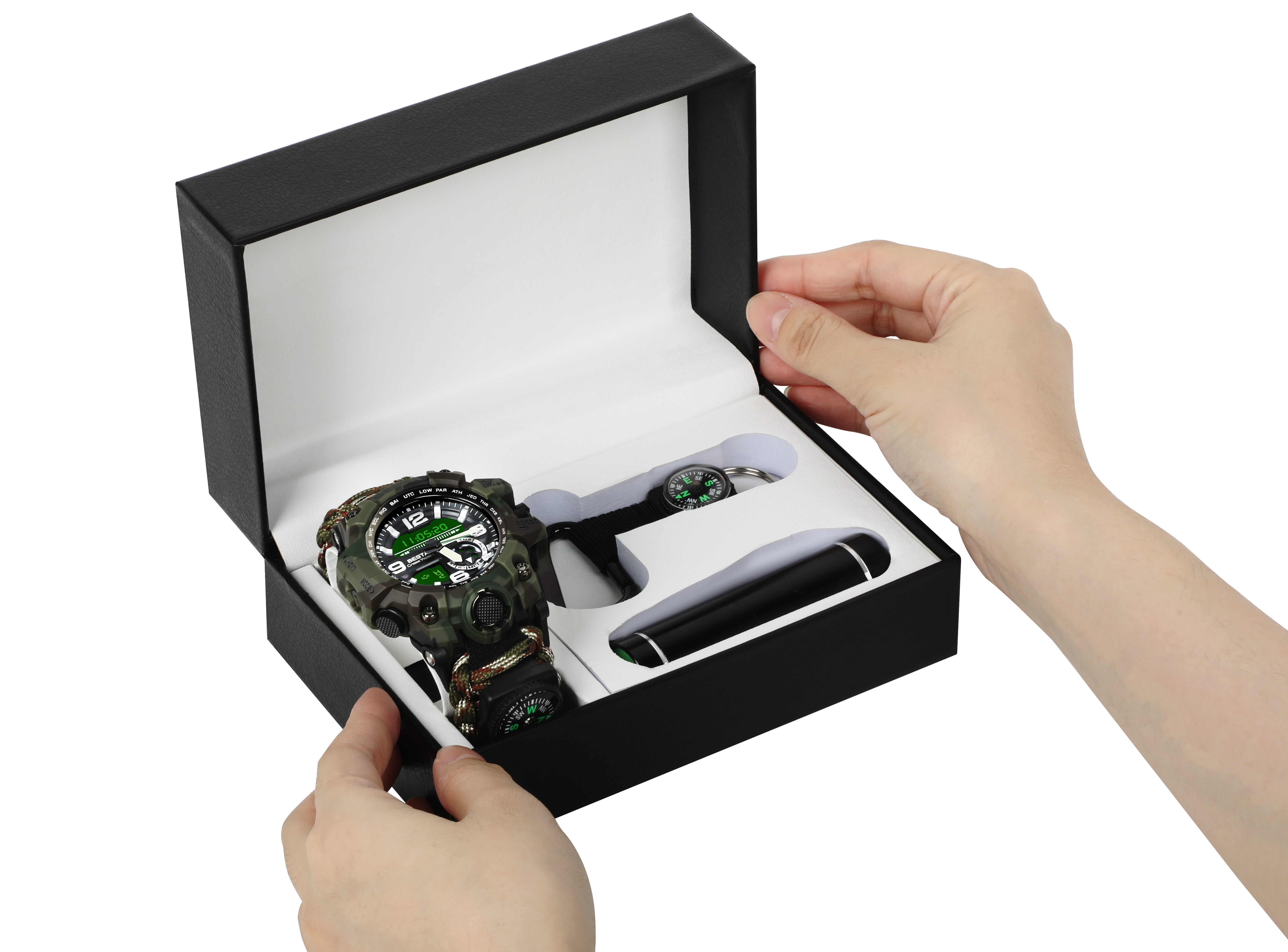 Besta Box Military Light подарунковий набір, з компасом