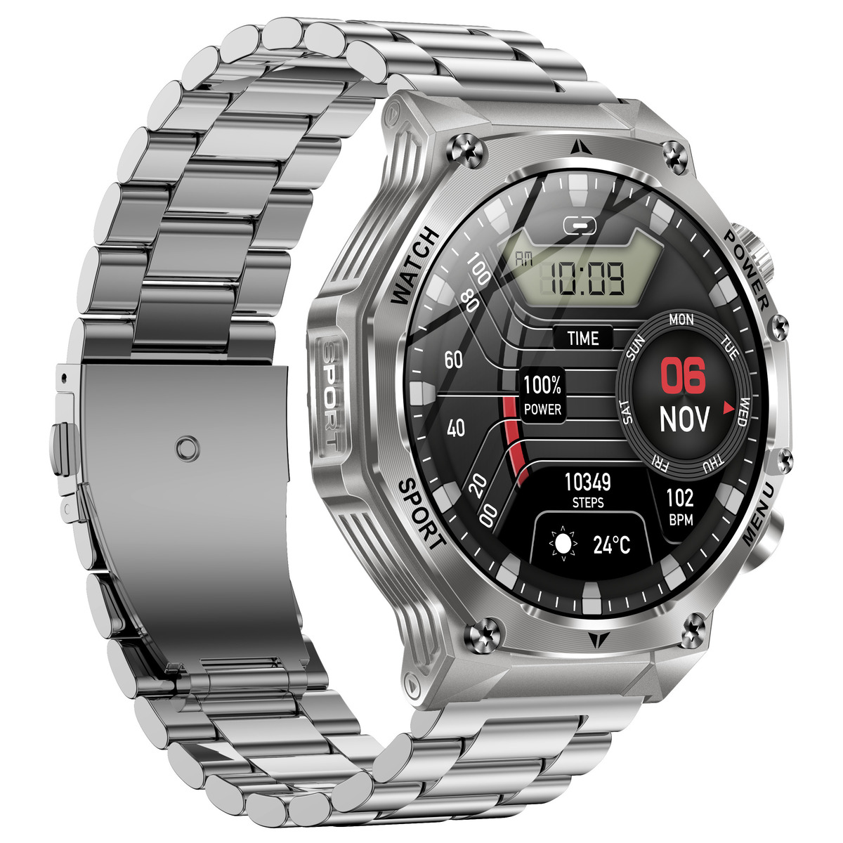 Купити Smart Surf X Pro Silver Steel, 2 ремінці