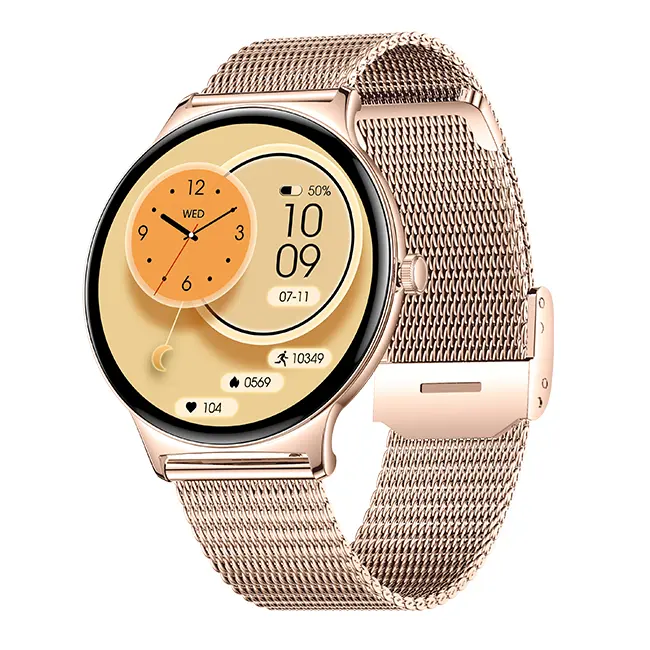 Купити Розумний годинник Modfit Business Pro Gold Mesh з AMOLED дисплеєм та функцією дзвінків (1077-0333)