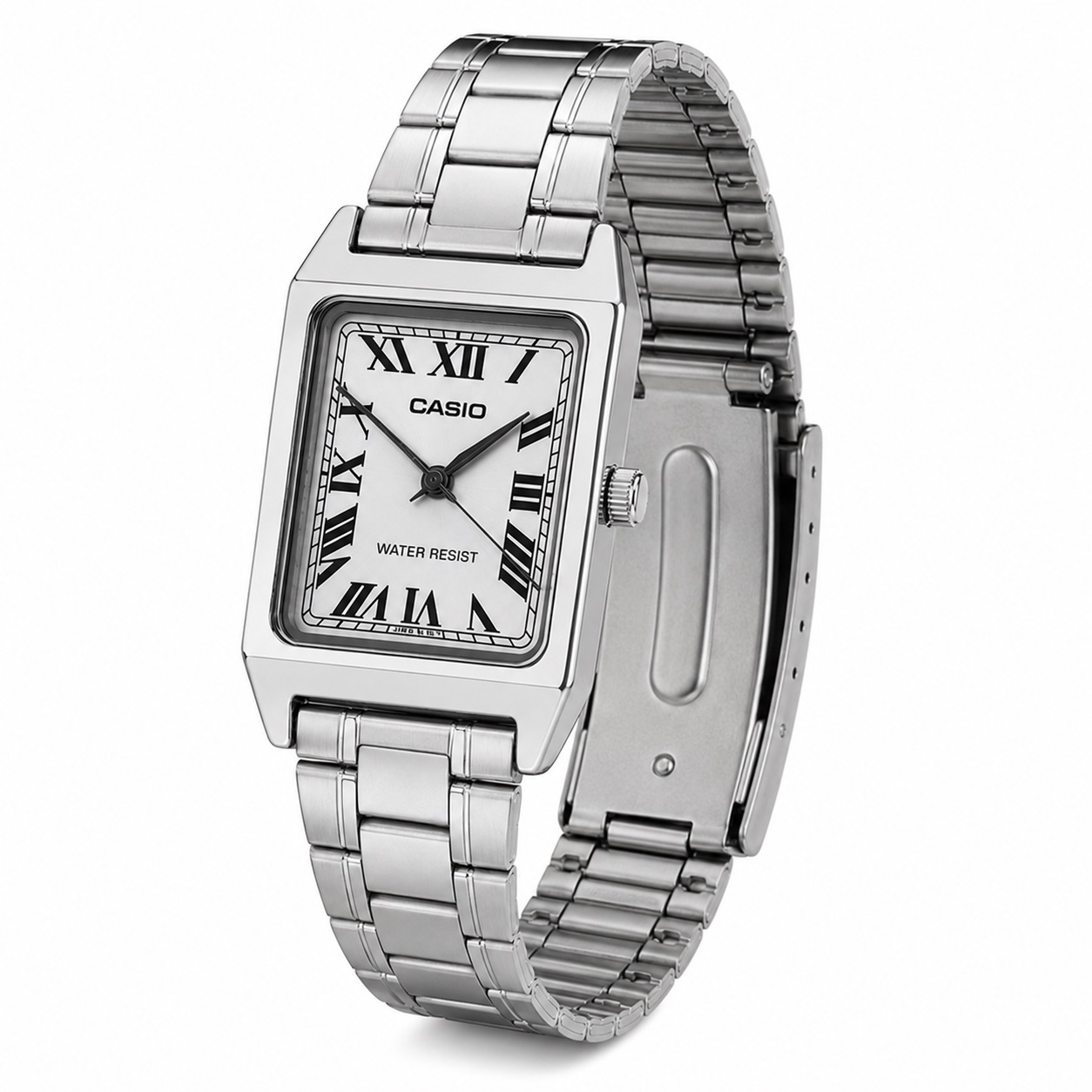 Купити Жіночий годинник Casio LTP-V007D-7B — Класична модель у сріблястому корпусі з мінеральним склом
