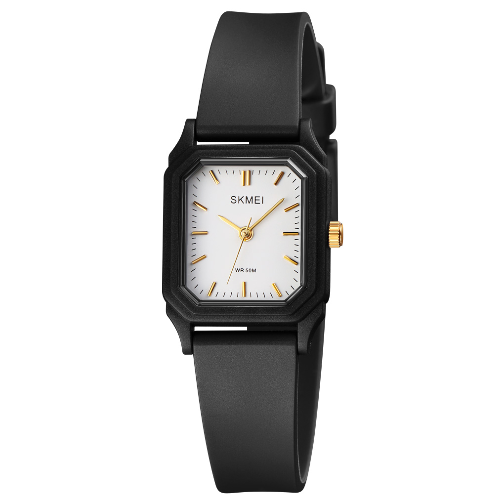 Купити Жіночий годинник Skmei 1651BKGD Black-Gold з мінеральним склом та водозахистом 5 ATM