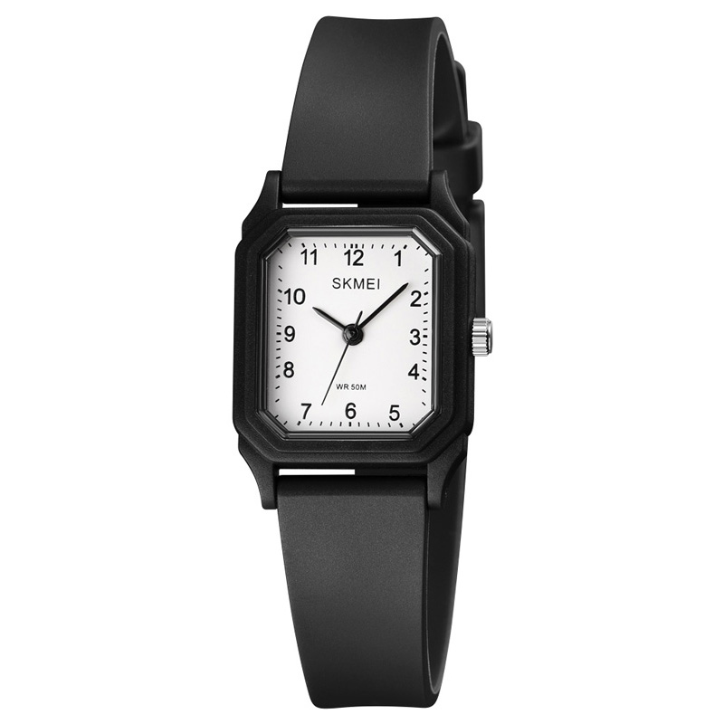 Купити Жіночий годинник Skmei 1651BKWT Black-White у класичному стилі з мінеральним склом