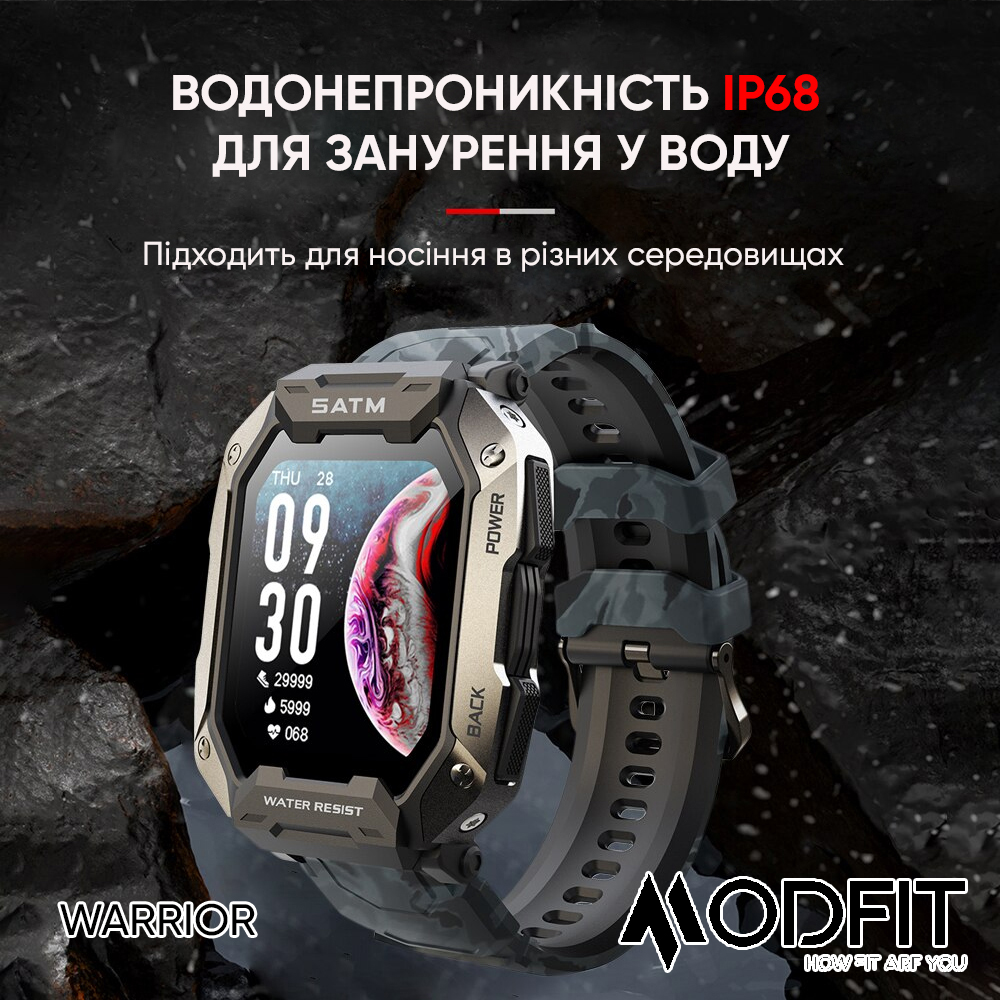 Купити Modfit Warrior All Black Camo Band