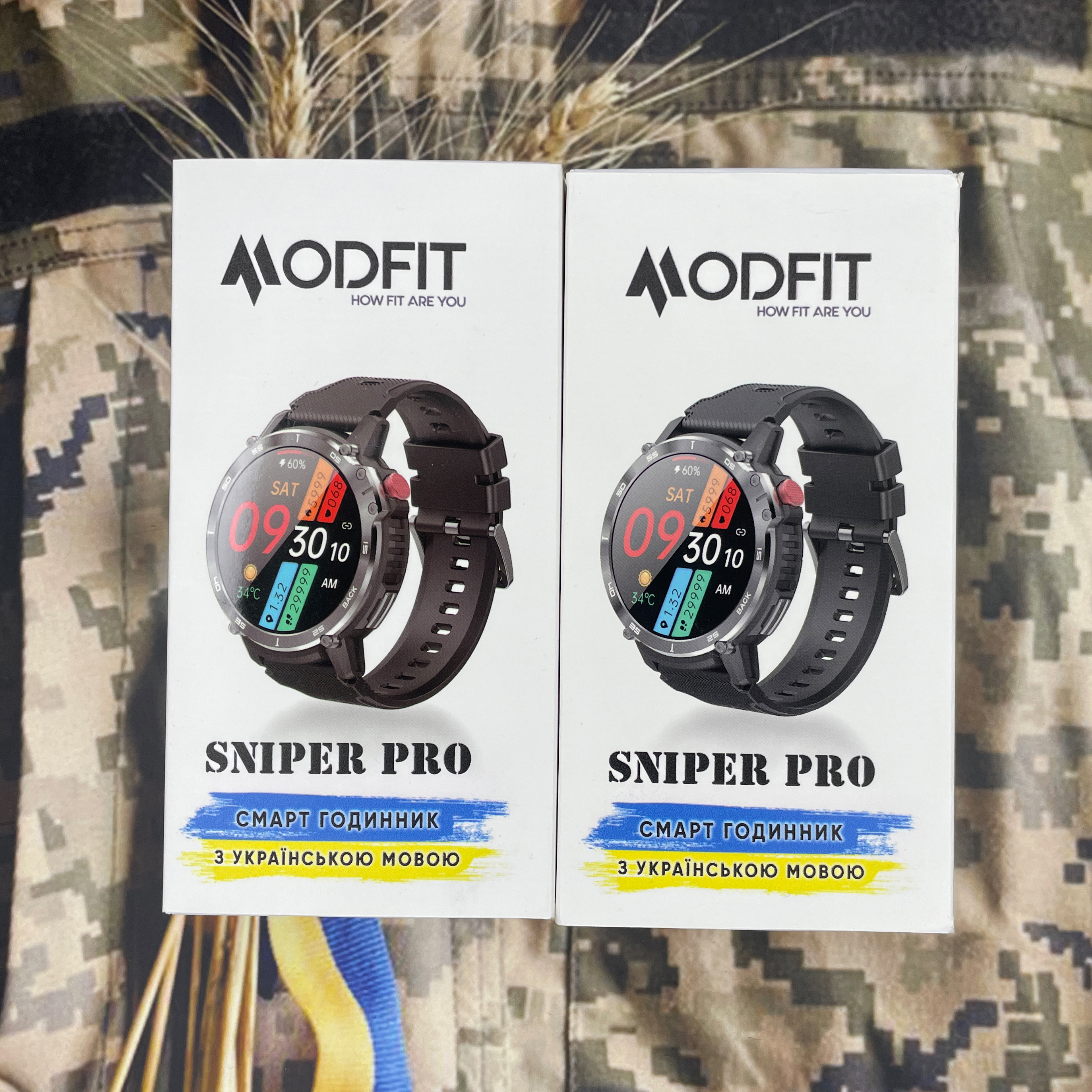 Купити Розумний годинник Modfit Sniper Pro All Black 41 мм (1077-0218) — Чоловічий смарт-годинник з IP68 та Bluetooth 5.1