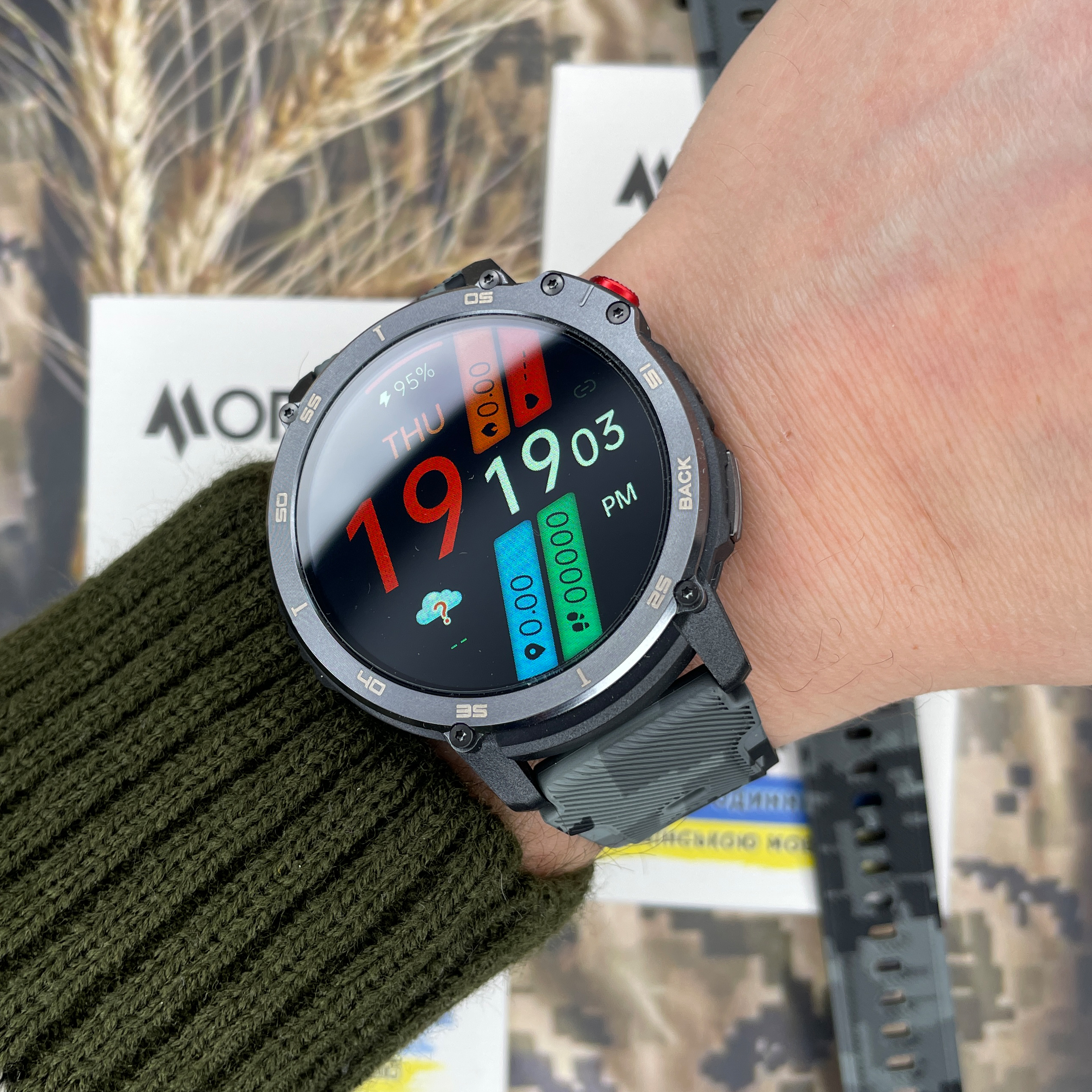 Купити Розумний годинник Modfit Sniper Pro All Black 41 мм (1077-0218) — Чоловічий смарт-годинник з IP68 та Bluetooth 5.1
