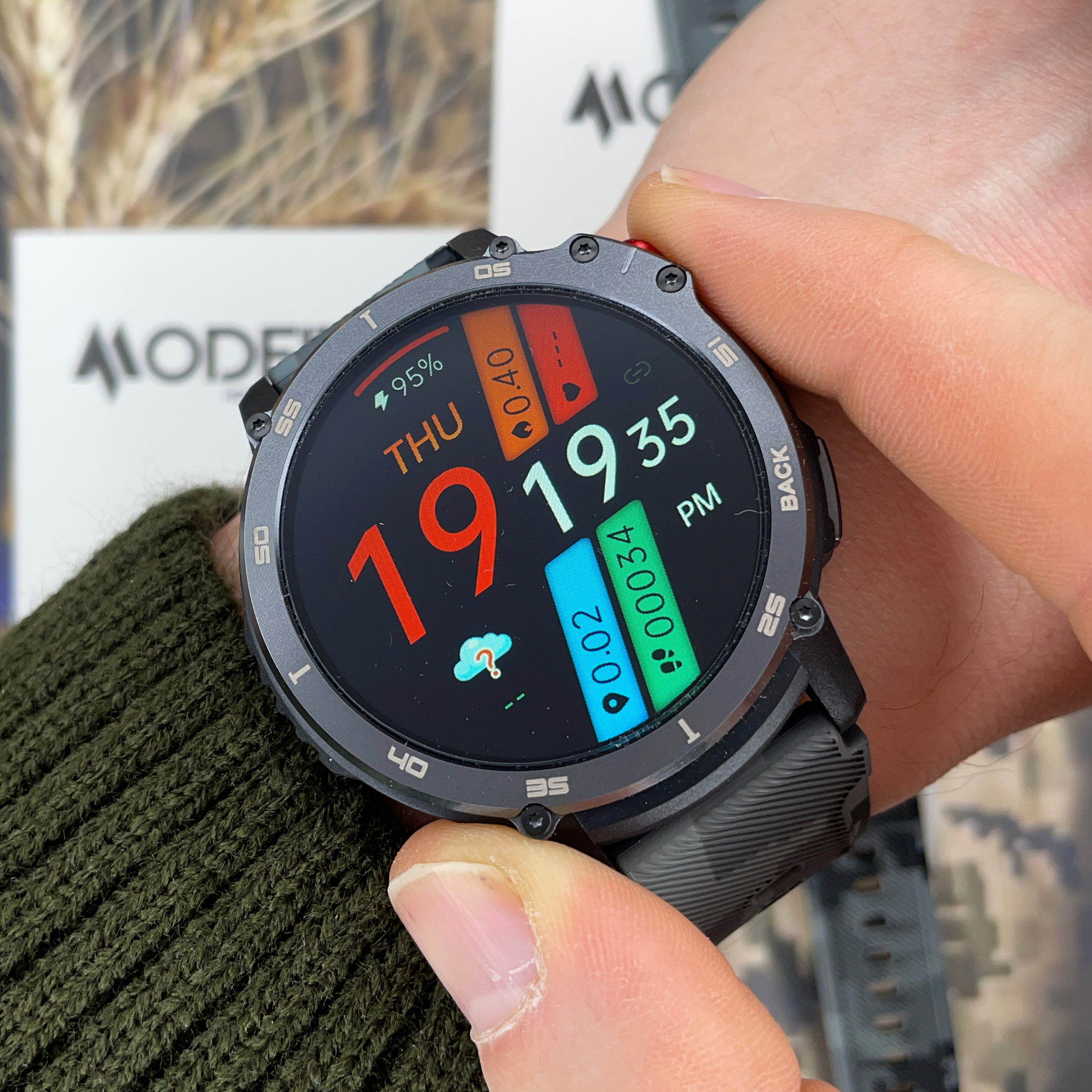 Купити Розумний годинник Modfit Sniper Pro All Black 41 мм (1077-0218) — Чоловічий смарт-годинник з IP68 та Bluetooth 5.1