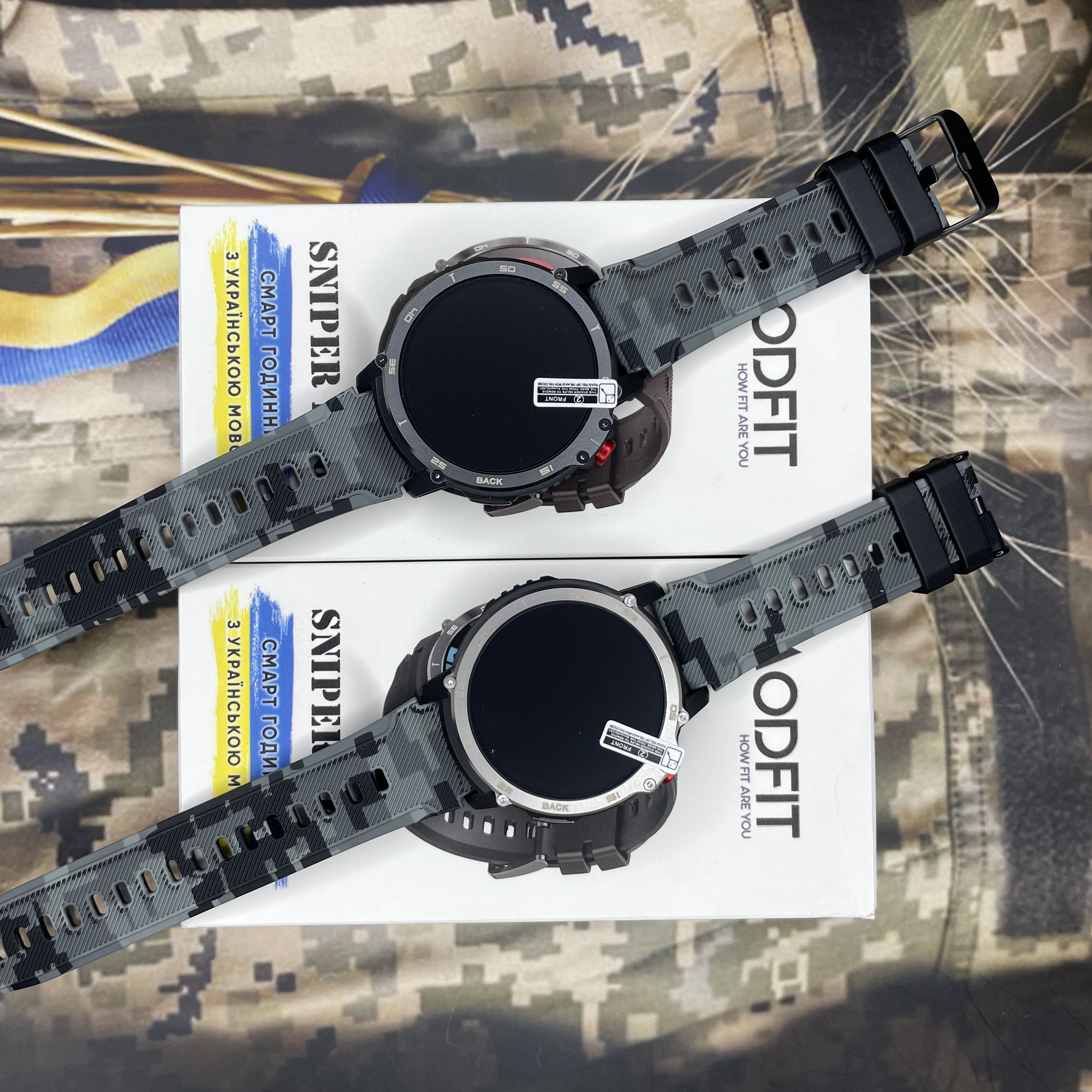Купити Розумний годинник Modfit Sniper Pro All Black 41 мм (1077-0218) — Чоловічий смарт-годинник з IP68 та Bluetooth 5.1