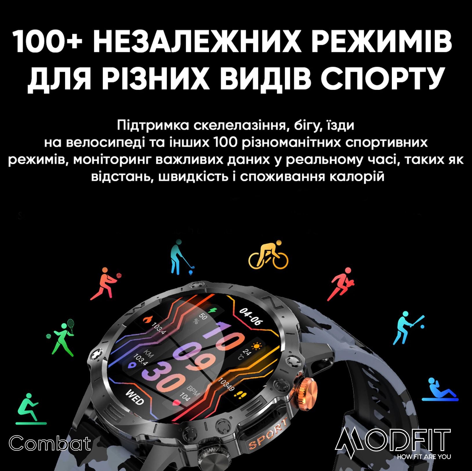 Купити Modfit Combat Silver Orange
