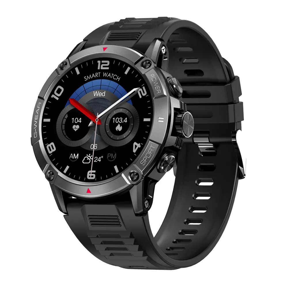 Купити Чоловічий розумний годинник Modfit Expedition Compass Black з вбудованим компасом та вологозахистом IP68