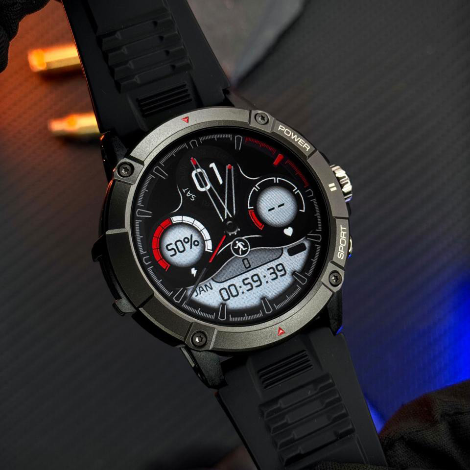Купити Чоловічий розумний годинник Modfit Expedition Compass Black з вбудованим компасом та вологозахистом IP68