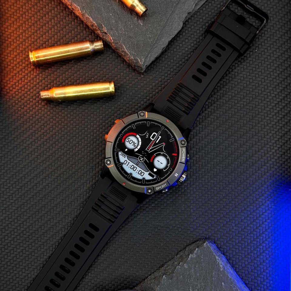 Купити Чоловічий розумний годинник Modfit Expedition Compass Black з вбудованим компасом та вологозахистом IP68