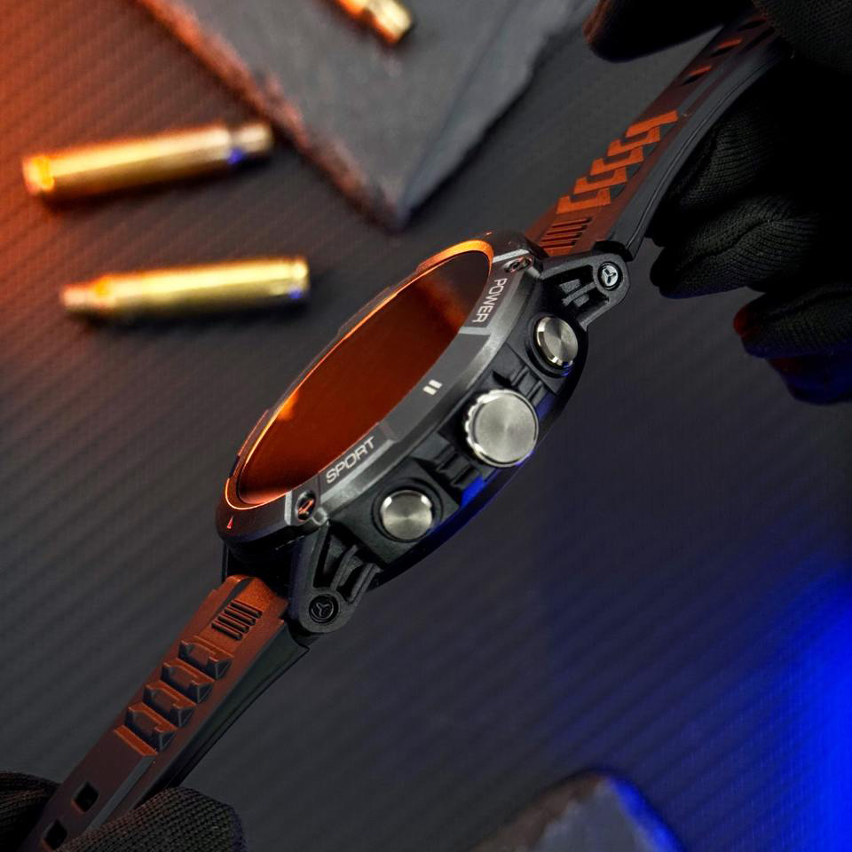 Купити Чоловічий розумний годинник Modfit Expedition Compass Black з вбудованим компасом та вологозахистом IP68