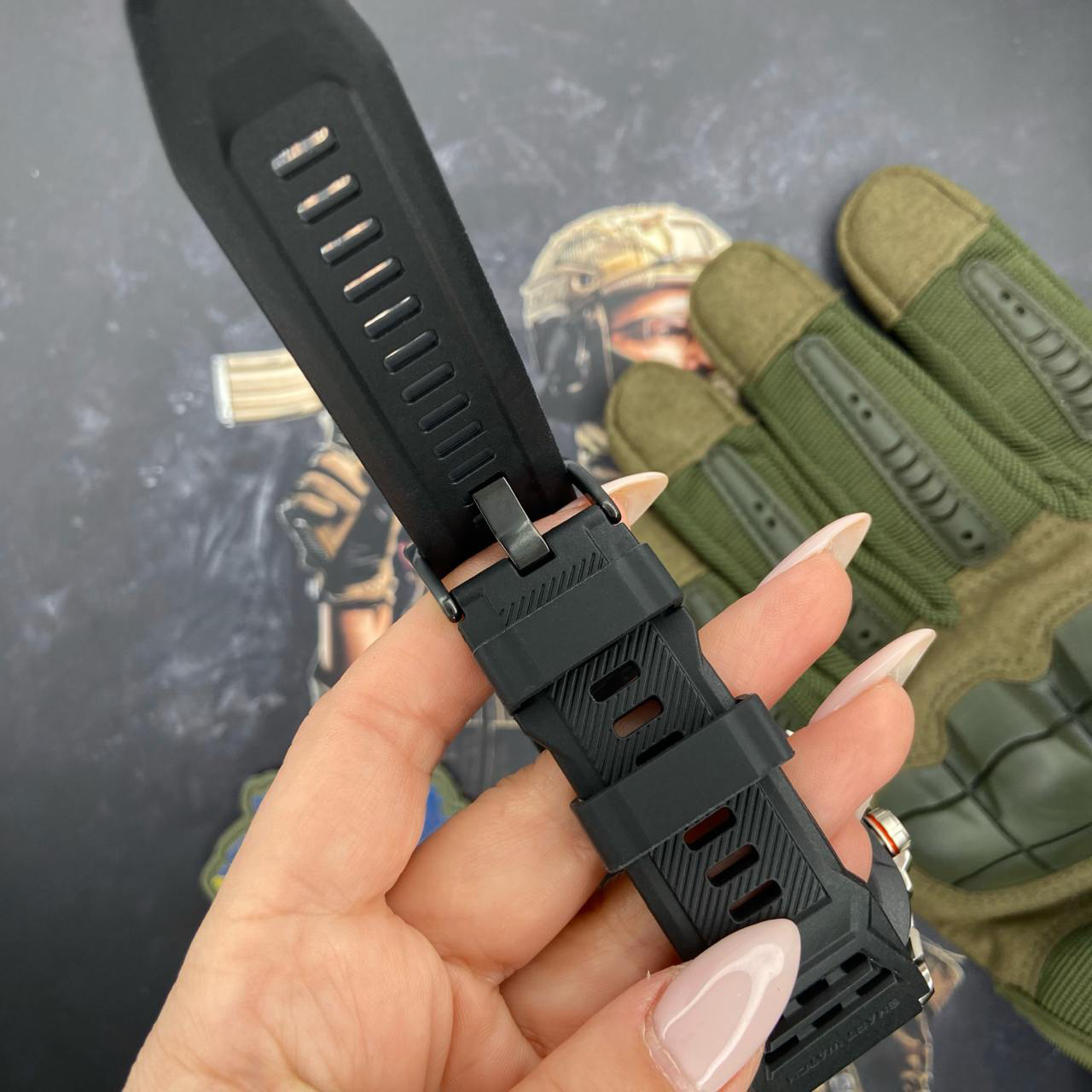 Купити Розумний годинник Modfit Navi Compass Ultra Black з AMOLED дисплеєм та компасом (1077-0303)