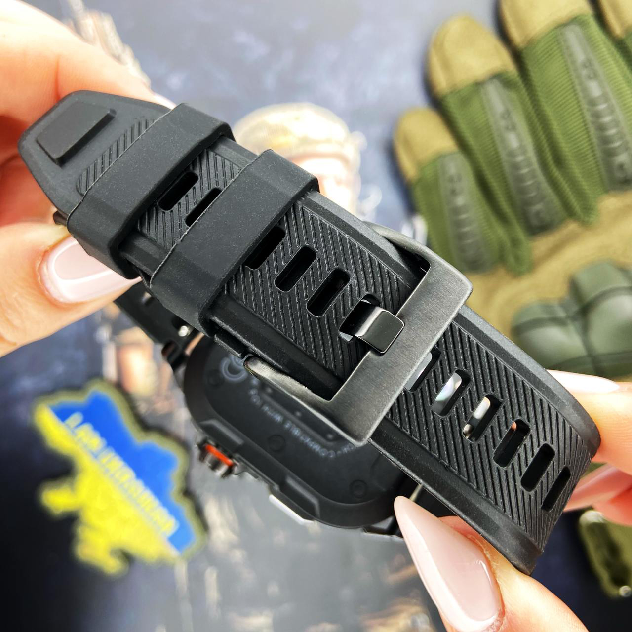 Купити Розумний годинник Modfit Navi Compass Ultra Black з AMOLED дисплеєм та компасом (1077-0303)