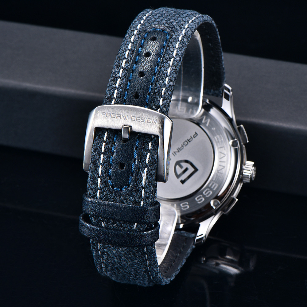 Купити Чоловічий годинник Pagani Design PD-1781 Blue-Silver-Blue з сапфіровим склом та хронографом