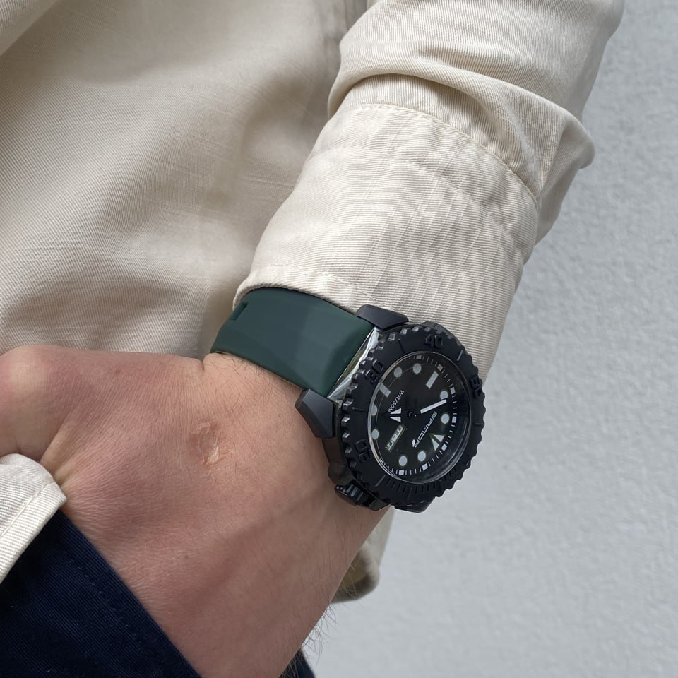 Купити Чоловічий тактичний годинник Sanda 3118 All Black з водонепроникністю 5 ATM та люмінесценцією