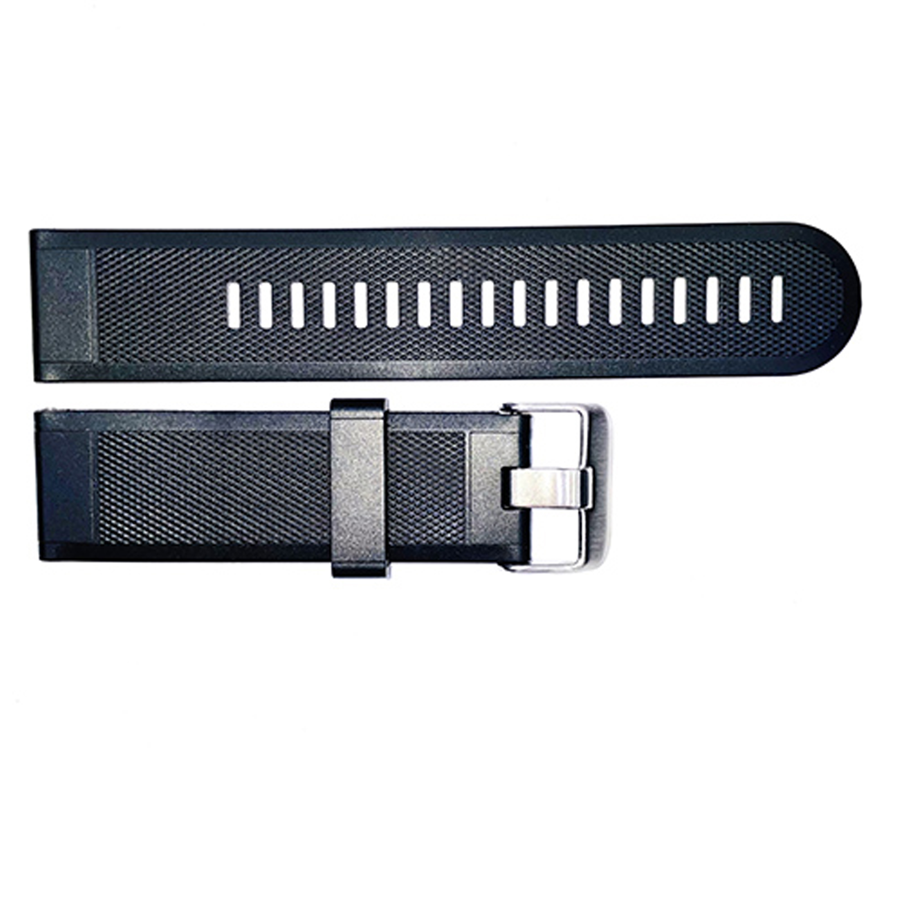 Купити Ремінець для годинника Skmei 1508BK Black 22 мм каучуковий чорний (SKU: 1051-0547)