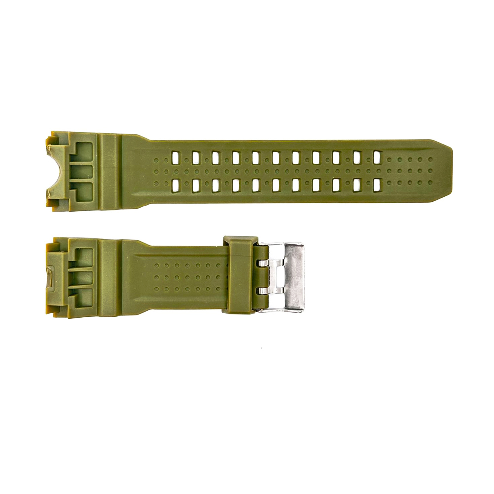 Купити Ремінець для годинника Skmei 2396/1155/1155B Army Green, каучуковий, довжина 26 см (1051-0553)