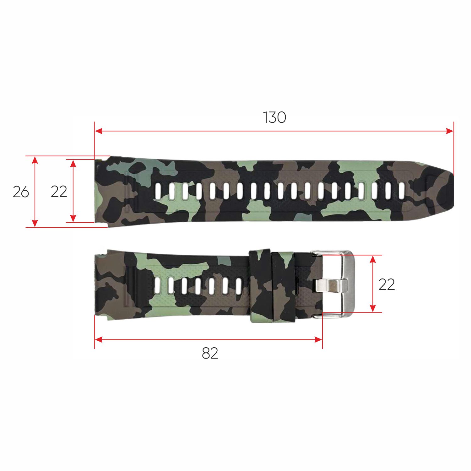 Купити Ремінець для смарт годинника K59 Camo Green