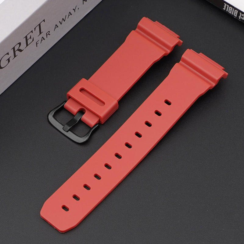Купити Ремінець для Casio G-Shock DW-6900 Red BK червоний поліуретановий (1051-0832)