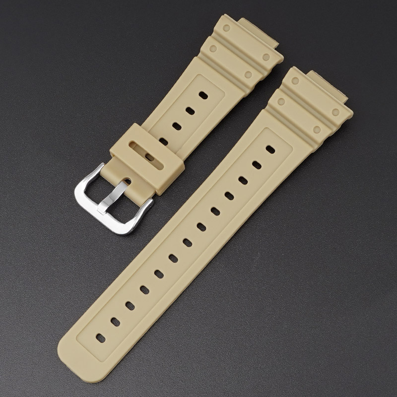 Купити Ремінець для годинника Casio G-Shock GA-2100 Beige SI, бежевий поліуретановий браслет
