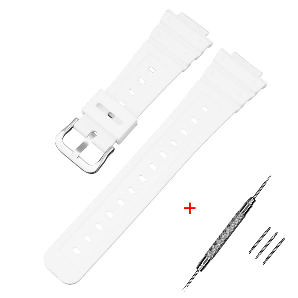 Купити Ремінець для Casio G-Shock GA-2100 White SI білий поліуретановий (1051-0844)