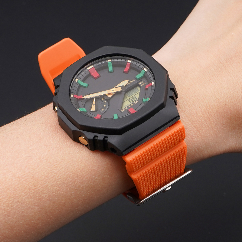 Купити Ремінець Casio G-Shock GM-2100 Orange SI помаранчевий поліуретановий для GA-2100/2110