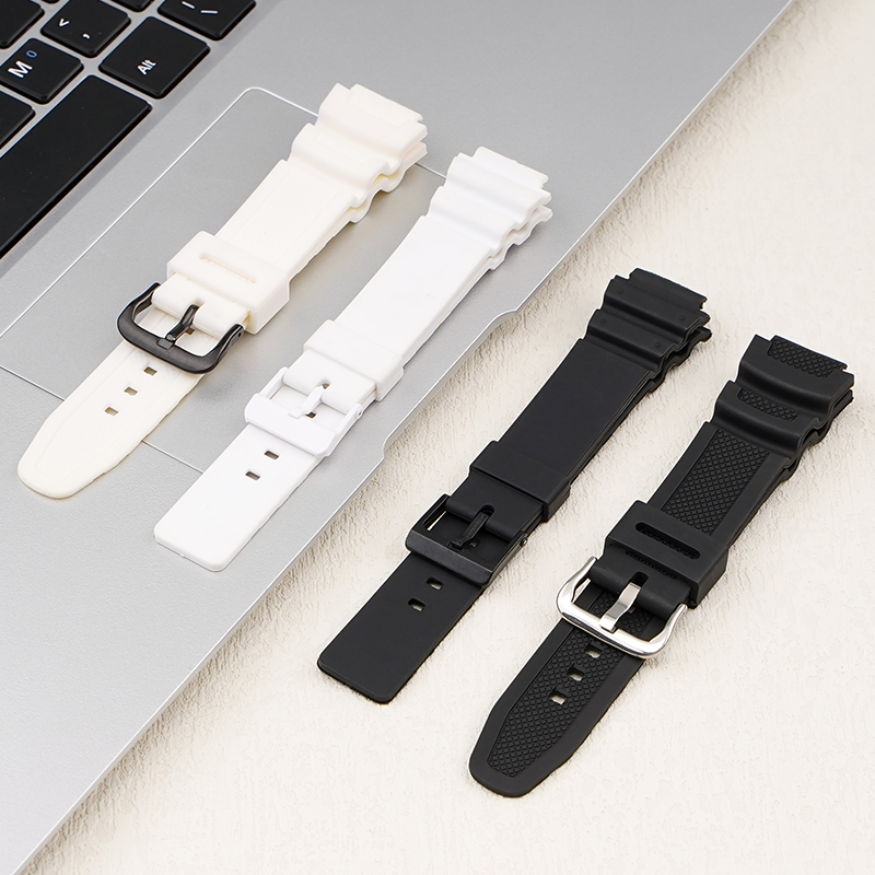 Купити Ремінець Casio accessories для годинника MRW-200H білий поліуретановий 18.3 см