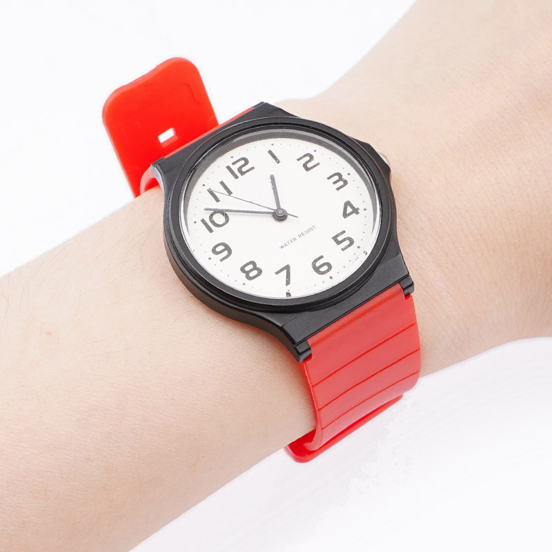Купити Ремінець для Casio MQ-24 All Red червоний поліуретановий (SKU 1051-0890)