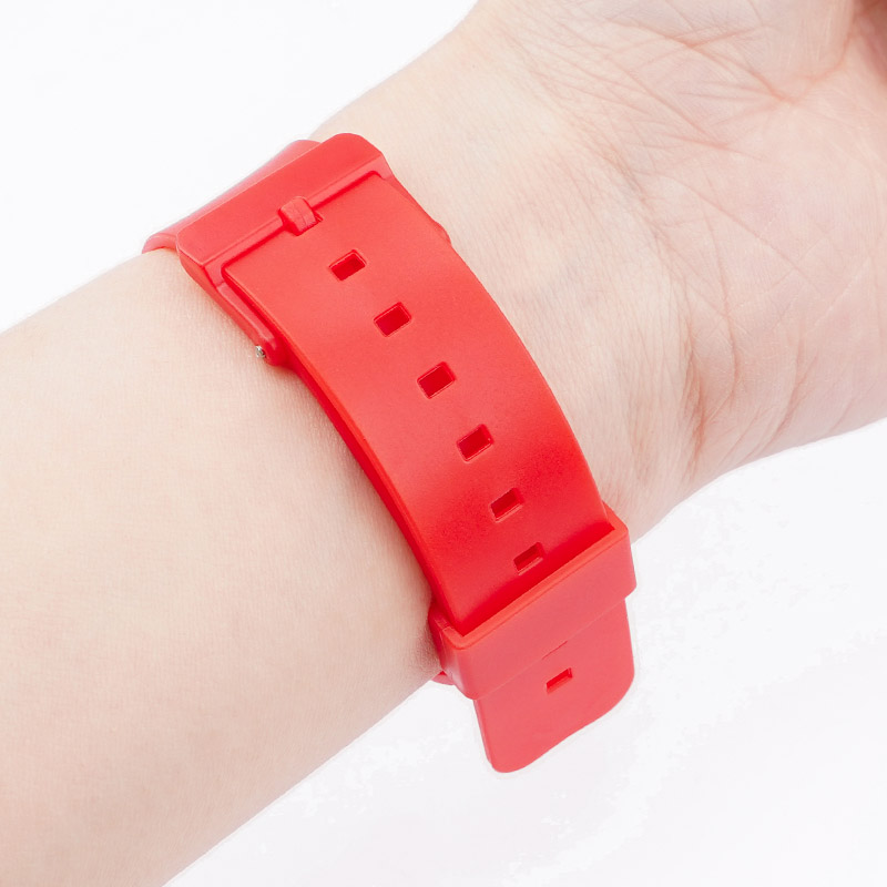 Купити Ремінець для Casio MQ-24 All Red червоний поліуретановий (SKU 1051-0890)