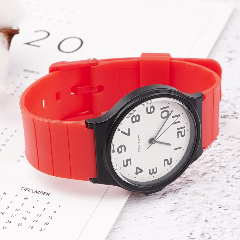 Купити Ремінець для Casio MQ-24 All Red червоний поліуретановий (SKU 1051-0890)