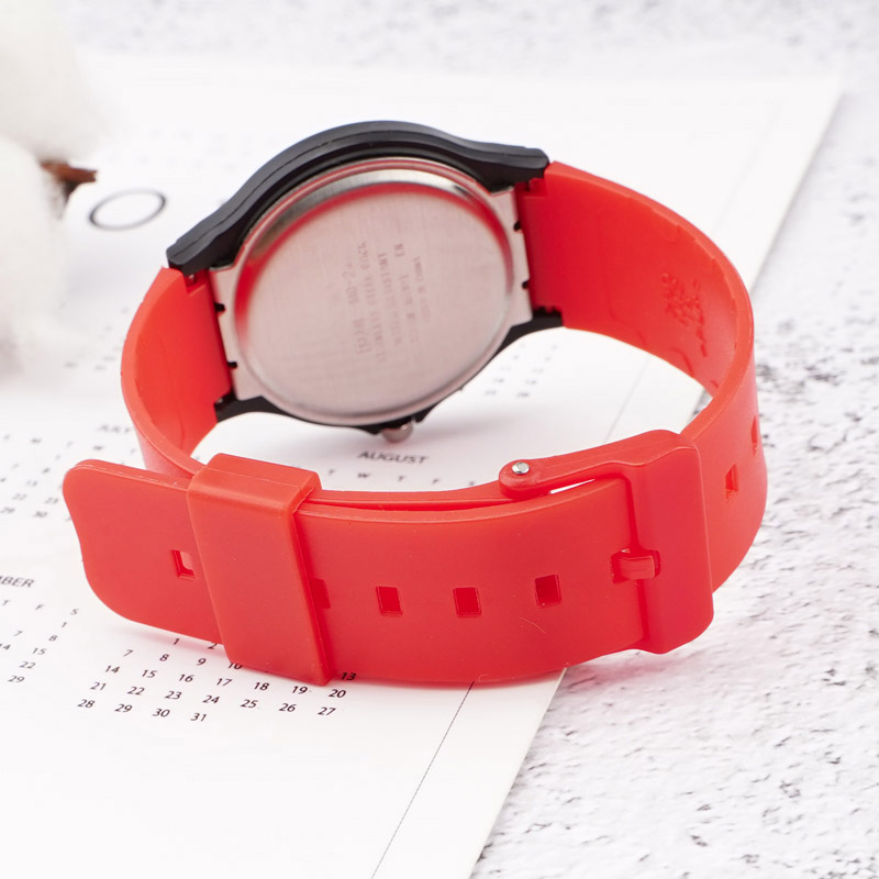 Купити Ремінець для Casio MQ-24 All Red червоний поліуретановий (SKU 1051-0890)