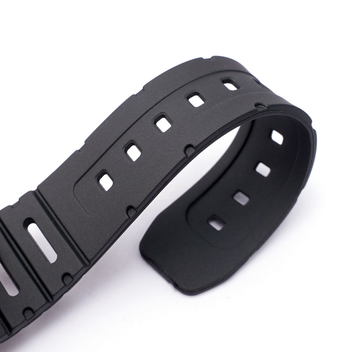 Купити Ремінець для годинника Casio CA-53W 20mm Black полімерний чорний (1051-0913)