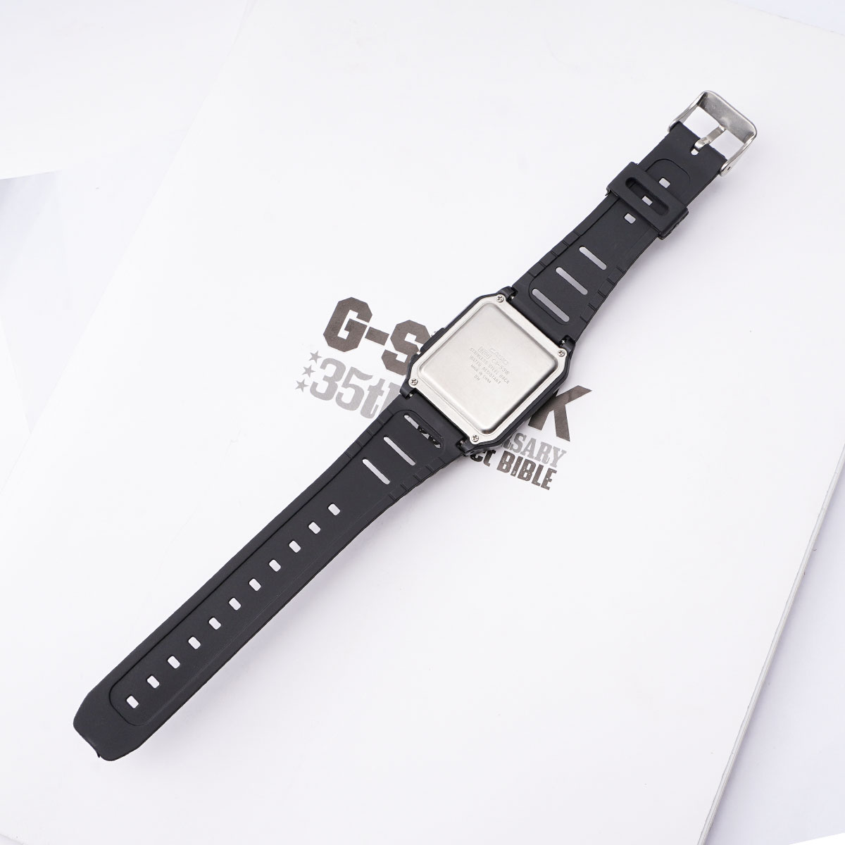 Купити Ремінець для годинника Casio CA-53W 20mm Black полімерний чорний (1051-0913)