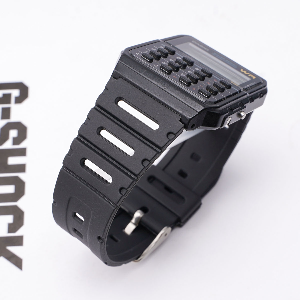 Купити Ремінець для годинника Casio CA-53W 20mm Black полімерний чорний (1051-0913)