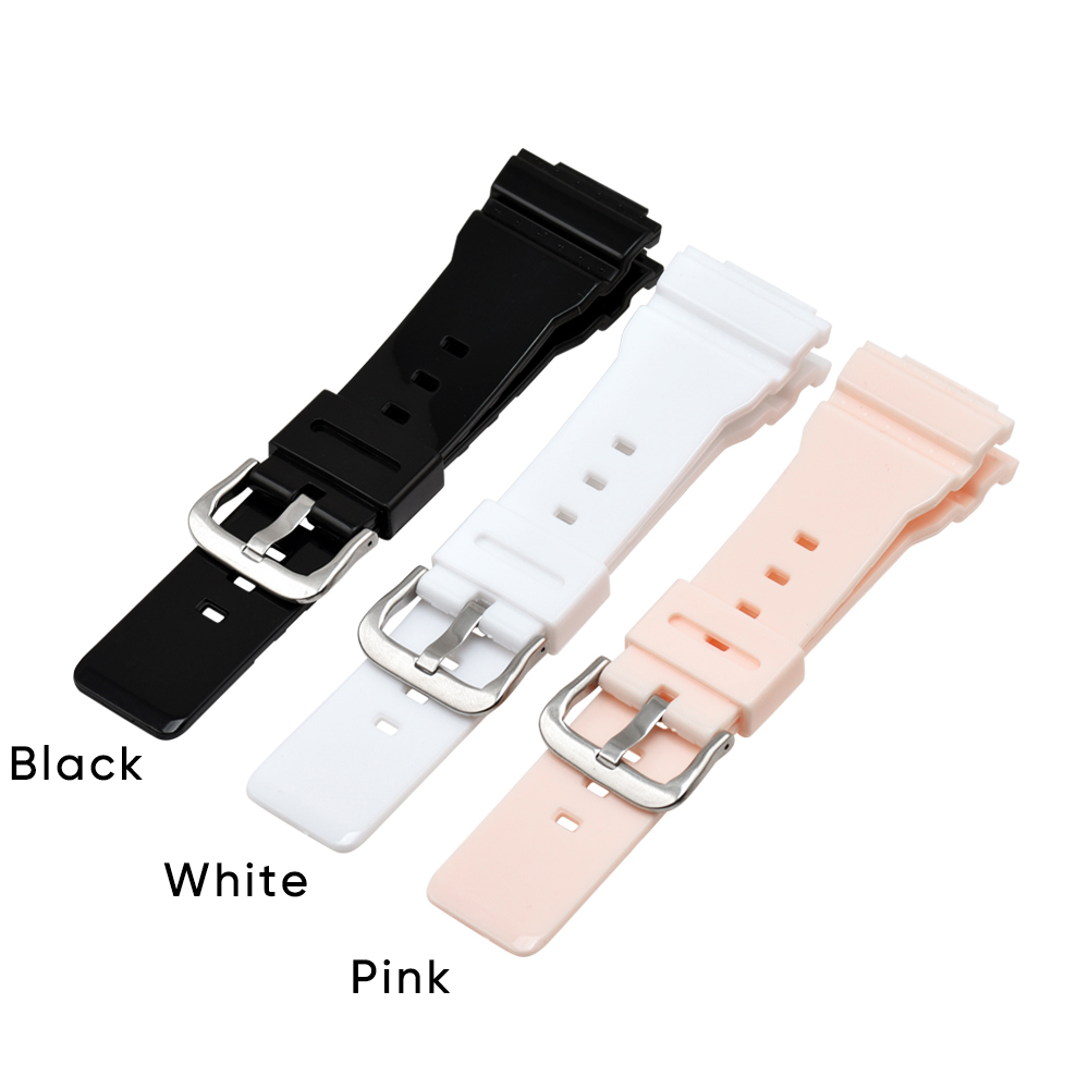 Купити Ремінець для годинника Casio G-Shock DW-5600 Pink-Glossy SI рожевий поліуретановий