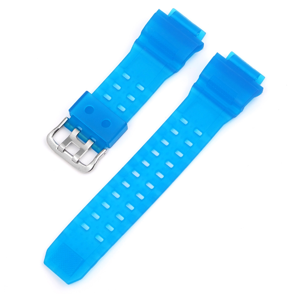 Купити Ремінець Casio accessories для G-Shock GW-9400 Transl Light-Blue SI, полімерний напівпрозорий синій