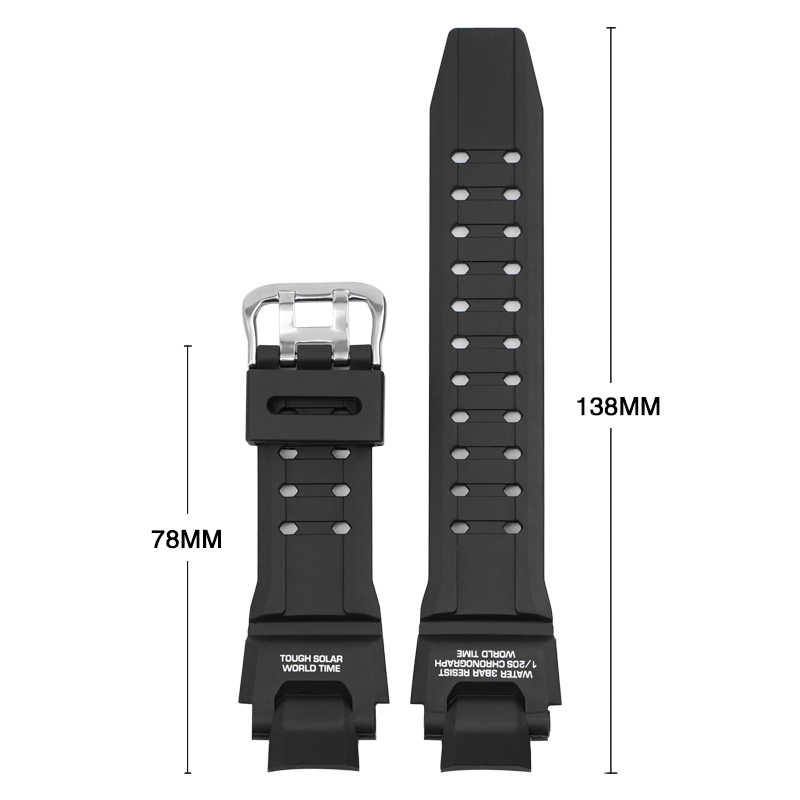 Купити Ремінець для годинника Casio G-Shock GA-1000 Blue SI полімерний блакитний 21.4 см
