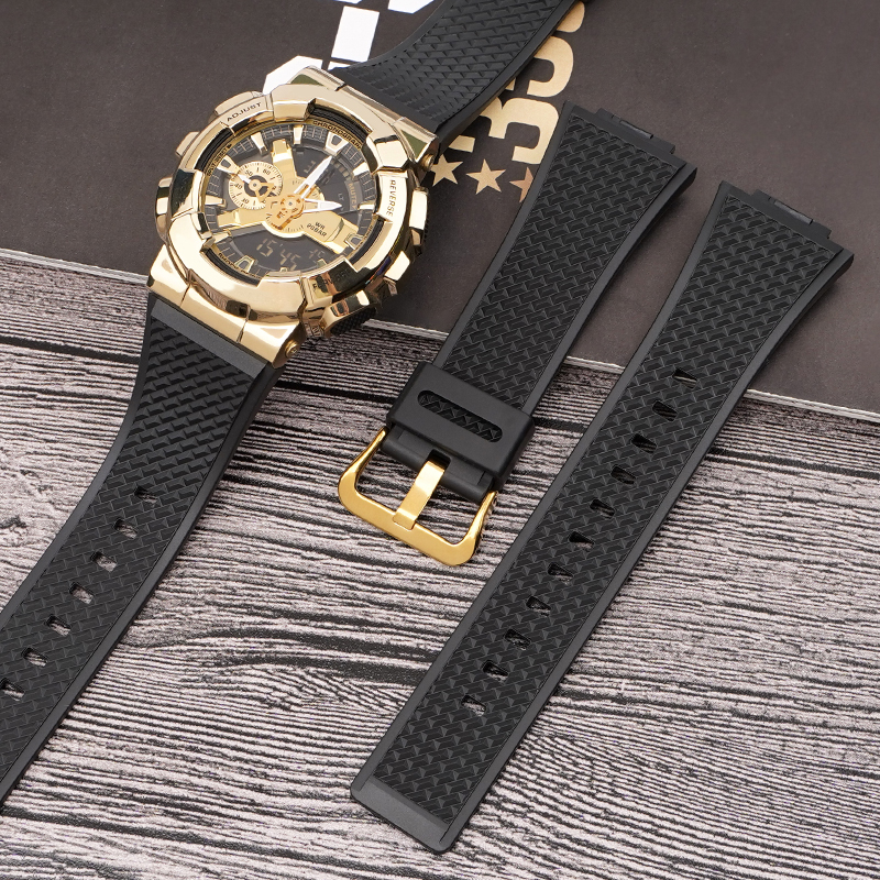 Купити Ремінець Casio accessories для Casio G-Shock GA-100/110 Black SI полімерний чорний 21.3 см (1051-1087)