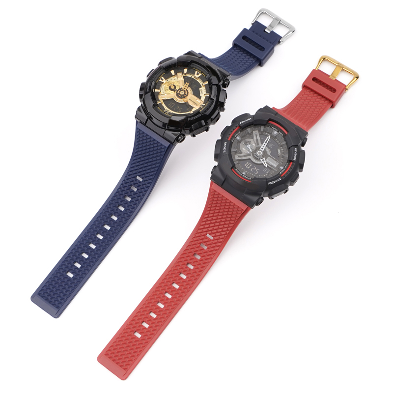 Купити Ремінець для годинника Casio G-Shock GA-100/110 Dark Blue BK темно-синій полімерний