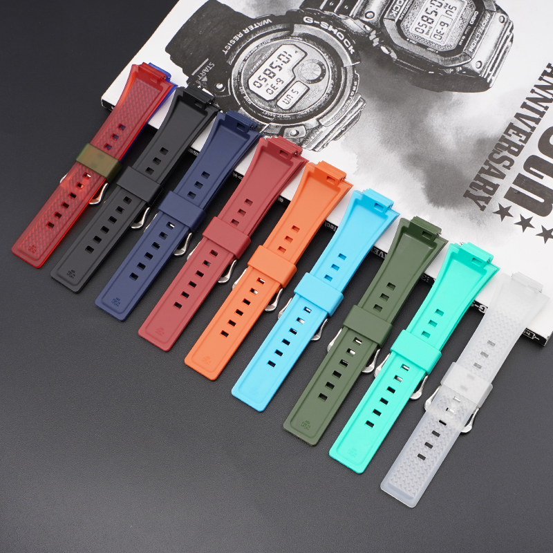 Купити Ремінець для Casio G-Shock GA-100/110 Red BK червоний полімерний 21.3 см (1051-1099)