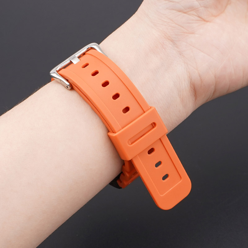 Купити Полімерний ремінець для Casio G-Shock GA-2100/2110 Orange SI помаранчевий 20.2 см